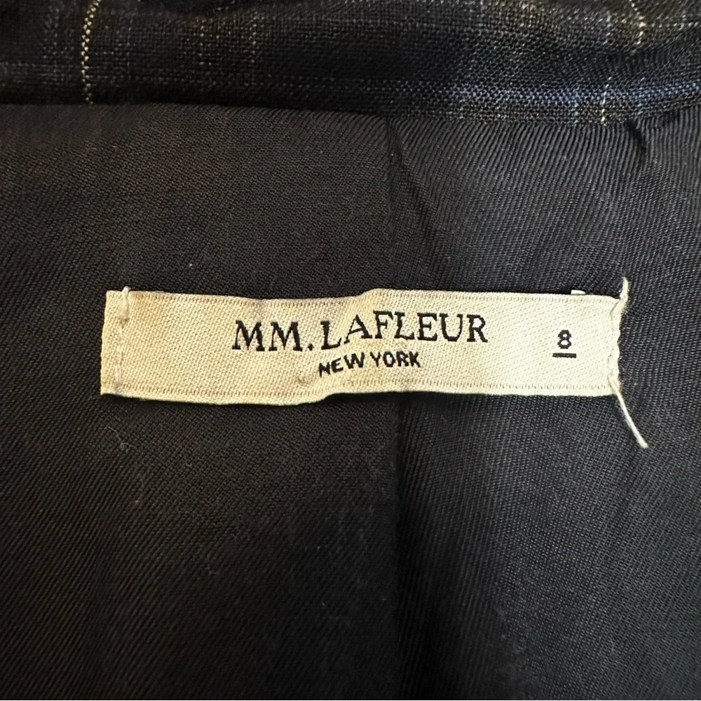 MM. Lafleur Plaid Virgin Wool Blend Business Blazer - Picture 5 of 16